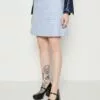 Selected Femme Slfthea Skirt - A-Line Skjørt - Blue Heron