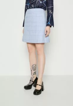 Selected Femme Slfthea Skirt - A-Line Skjørt - Blue Heron