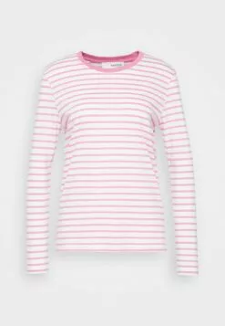 Selected Femme Slfessential Striped O Neck - Topper Langermet - Cyclamen -Selected Femme Butikk b01d2ecaa779432a8f65e8b9c744ec69