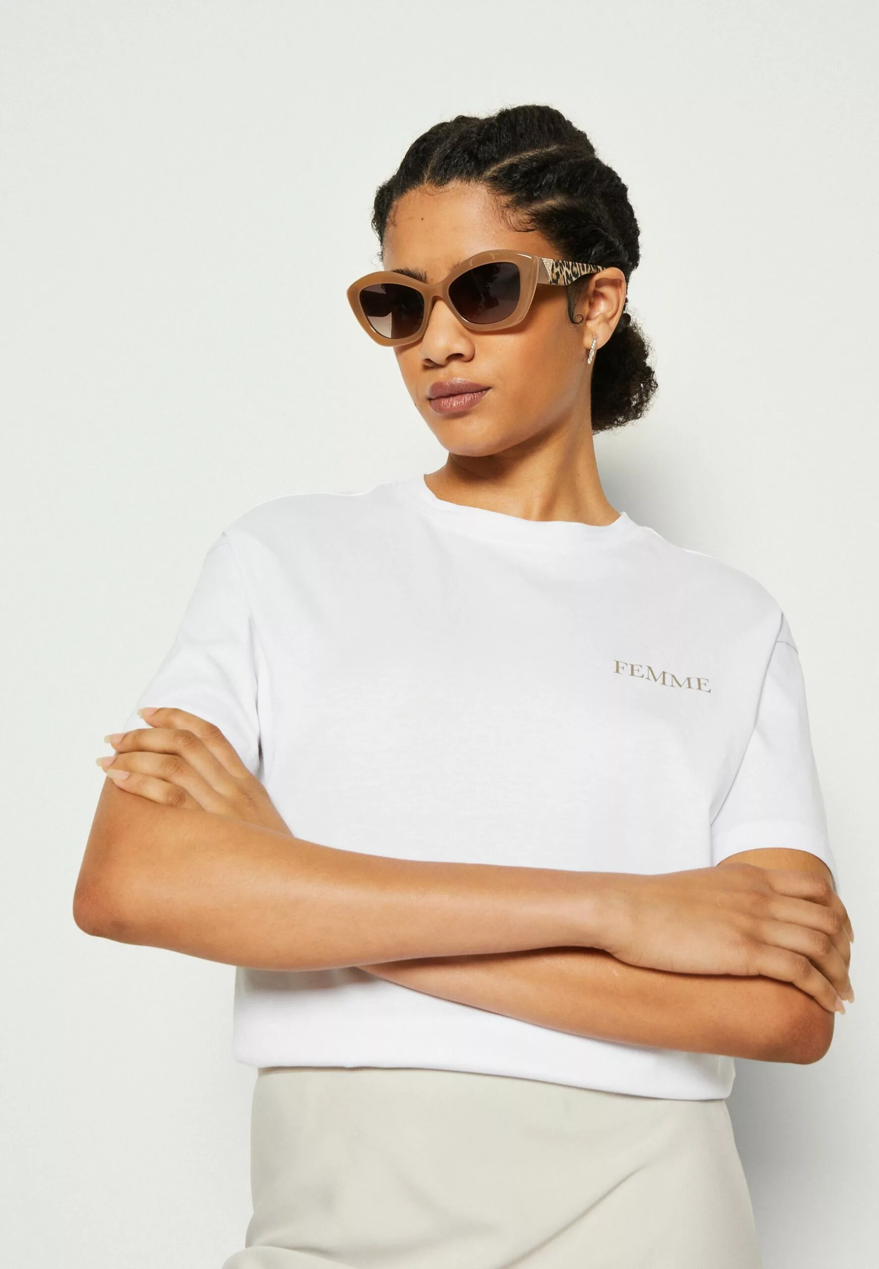 Selected Femme Slfnita Tee - T-Shirts Med Print - Bright White 4 Selected Femme Slfnita Tee - T-Shirts Med Print - Bright White - Bilde 4