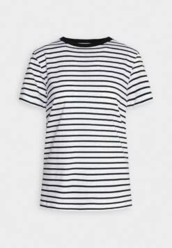 Selected Femme Slfmyessential Stripe O Neck Tee - T-Shirts Med Print - Black -Selected Femme Butikk b69c26dfe89f45afabc54047a59798dc