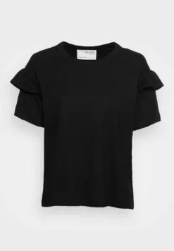 Selected Femme Slfrylie Florence Tee - T-Shirts Med Print - Black -Selected Femme Butikk b92400250020467bb1ff765bba221ef5