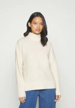 Selected Femme Slfsif Highneck - Strikkegenser - Birch