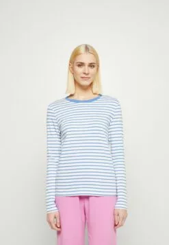 Selected Femme Slfessential Striped O Neck - Topper Langermet - Ultramarine