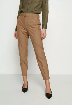 Selected Femme Slfria Cropped Pant - Bukse - Camel/Melange