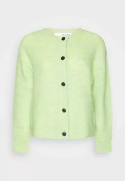 Selected Femme Slflulu LsNoos - Cardigan - Pistachio Green