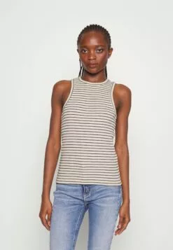 Selected Femme Slfanna Tank Top - Topper - Sandshell/Black