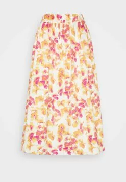 Selected Femme Slfdorita Midi Skirt - A-Line Skjørt - Papaya -Selected Femme Butikk c8c8e1b0878f430282f7c84cd7d26fb1