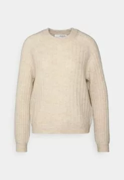 Selected Femme Slfmola O Neck - Strikkegenser - Birch -Selected Femme Butikk cc9998e6a88d4d11a06835e69fc2ca5e