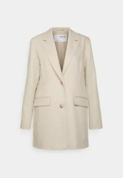 Selected Femme Slfsvale - Kort Kåpe / Frakk - Birch