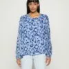 Selected Femme Slfadrienne Ruffle - Bluse - Heron Blue