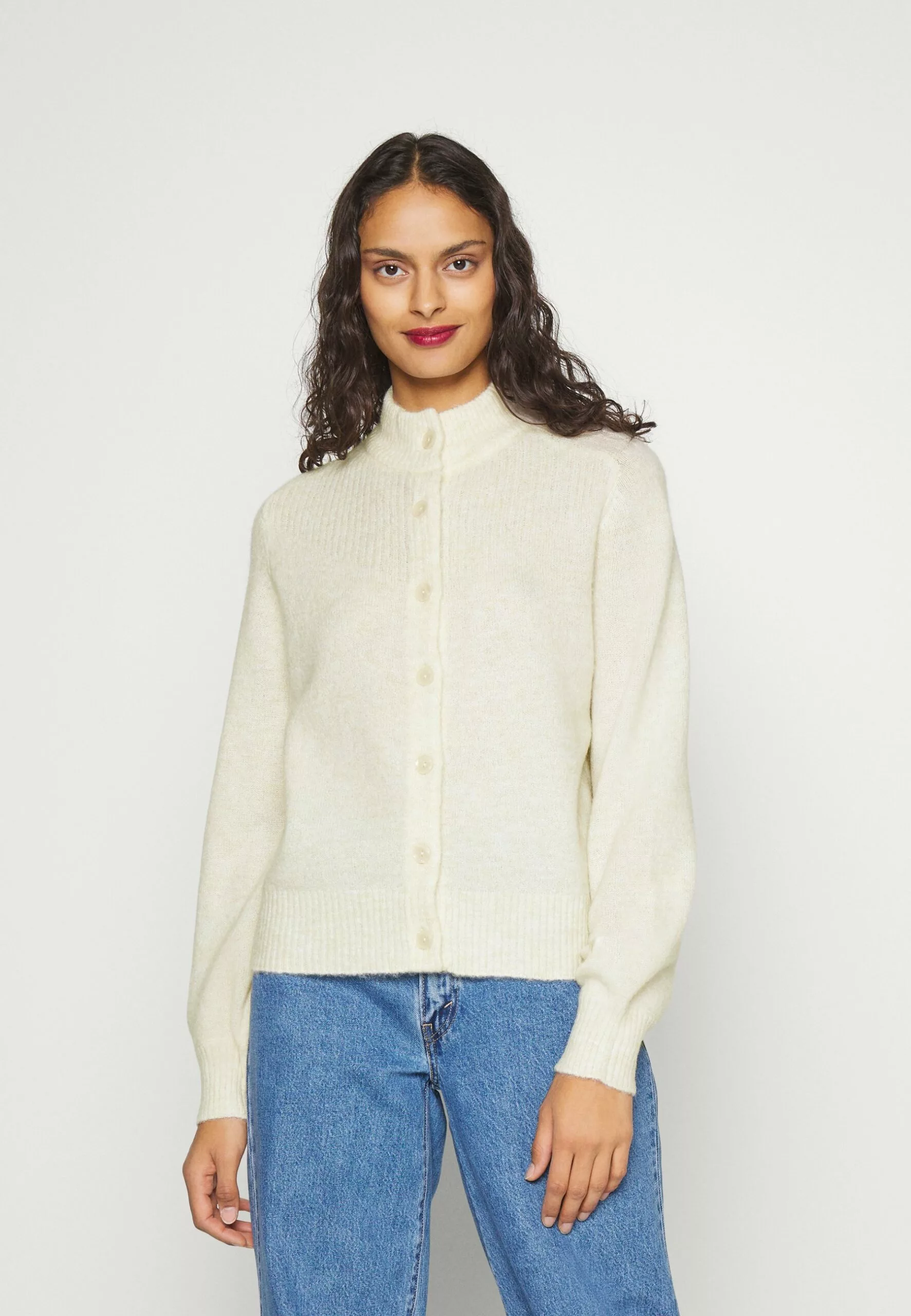 Selected Femme Slfmally Cardigan Camp - Cardigan - Birch 1 Selected Femme Slfmally Cardigan Camp - Cardigan - Birch