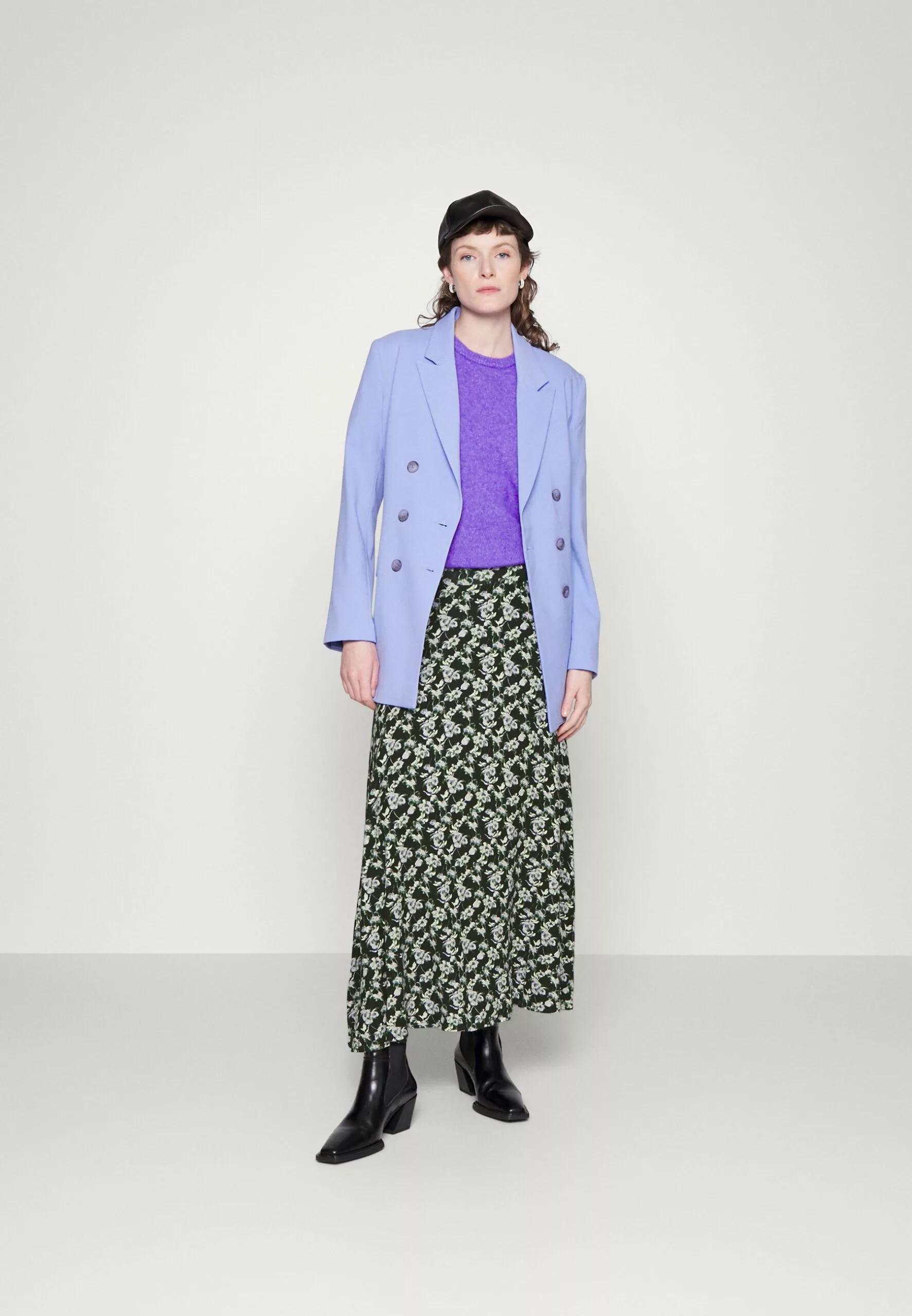 Selected Femme Slffinka Skirt - Maxiskjørt - Black Aop 2 Selected Femme Slffinka Skirt - Maxiskjørt - Black Aop - Bilde 2