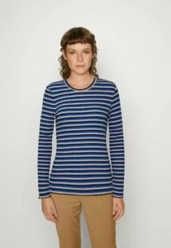 Selected Femme Slfanna Ls Crew Neck Str Noos - Strikkegenser - Ultramarine