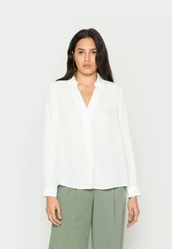 Selected Femme Slflina Top - Bluse - Snow White