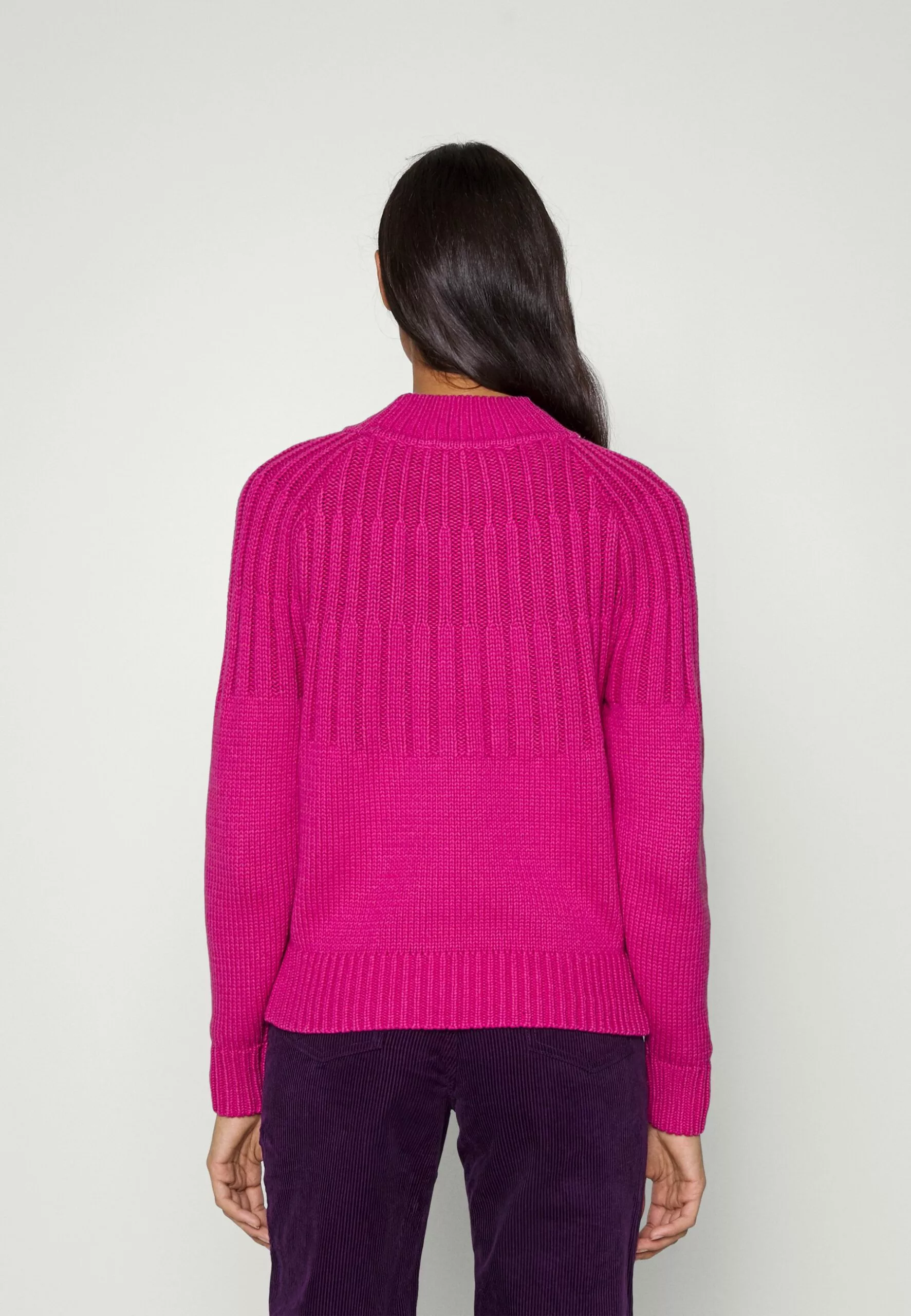 Selected Femme Slfnima Highneck Camp - Strikkegenser - Raspberry Rose 3 Selected Femme Slfnima Highneck Camp - Strikkegenser - Raspberry Rose - Bilde 3