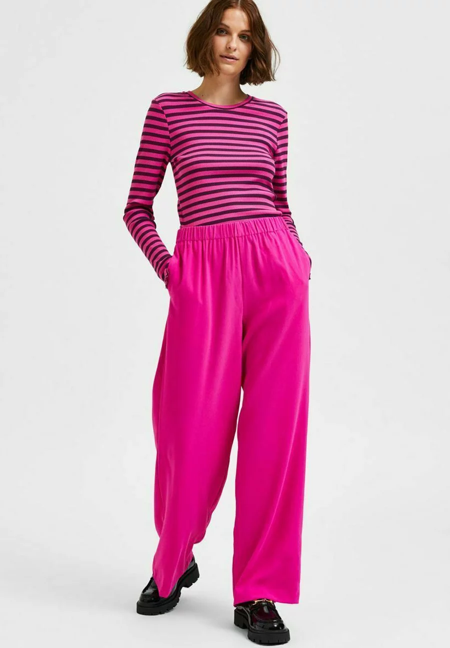 Selected Femme Slftinni-Relaxed Mw B Noos - Bukse - Raspberry Rose 5 Selected Femme Slftinni-Relaxed Mw B Noos - Bukse - Raspberry Rose - Bilde 5