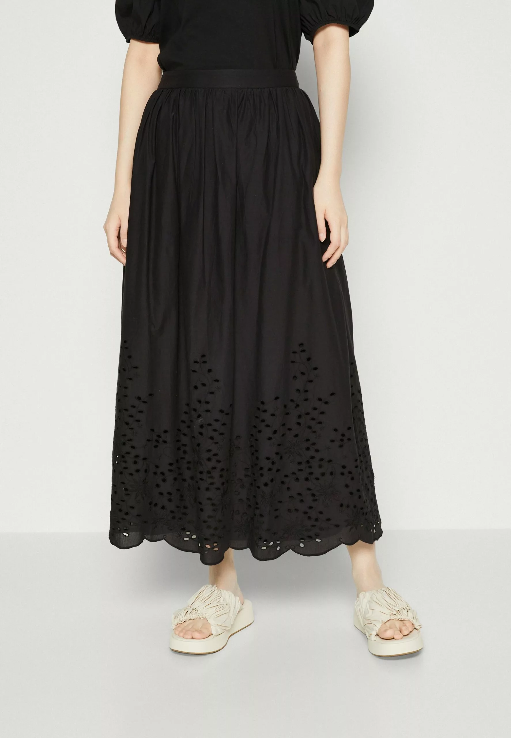 Selected Femme Slframone Ankle Skirt - A-Line Skjørt - Black 1 Selected Femme Slframone Ankle Skirt - A-Line Skjørt - Black