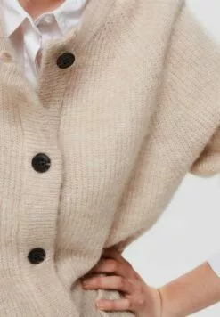 Selected Femme Slflulu LsNoos - Cardigan - Birch -Selected Femme Butikk e65ad6983d4c475284356894b19c68f0