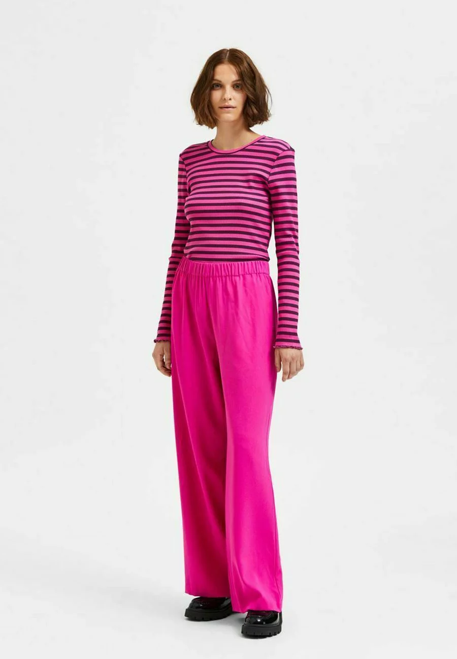 Selected Femme Slftinni-Relaxed Mw B Noos - Bukse - Raspberry Rose 2 Selected Femme Slftinni-Relaxed Mw B Noos - Bukse - Raspberry Rose - Bilde 2