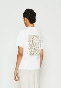 Selected Femme Slfnita Tee - T-Shirts Med Print - Bright White