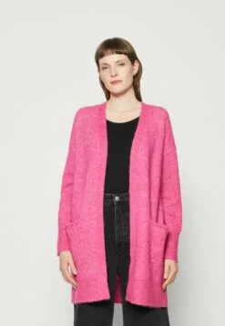 Selected Femme Slflulu New Long Cardigan- Cardigan - Fuchsia Purple/Melange
