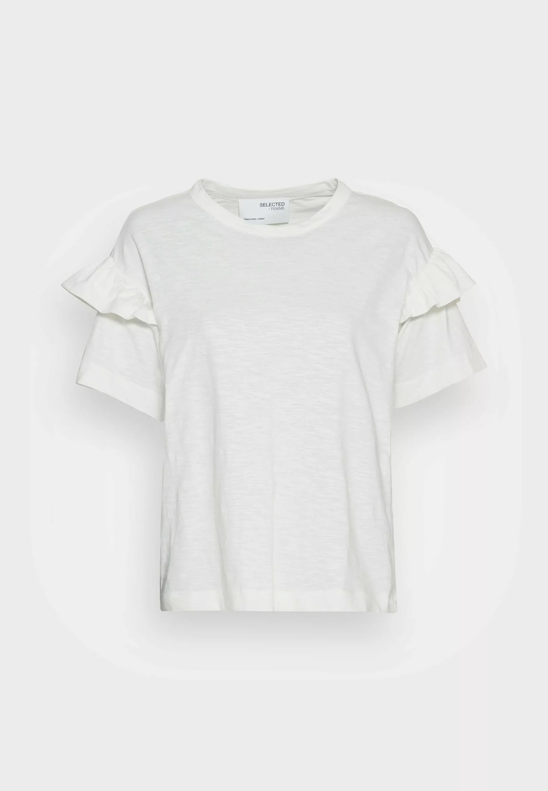 Selected Femme Slfrylie Florence Tee - T-Shirts Med Print - Snow White 4 Selected Femme Slfrylie Florence Tee - T-Shirts Med Print - Snow White - Bilde 4