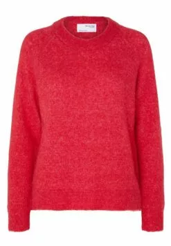 Selected Femme Slflulu Ls O-Neck B - Strikkegenser - Ski Patrol/Melange