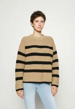 Selected Femme Slfbloomie O Neck - Strikkegenser - Cornstalk